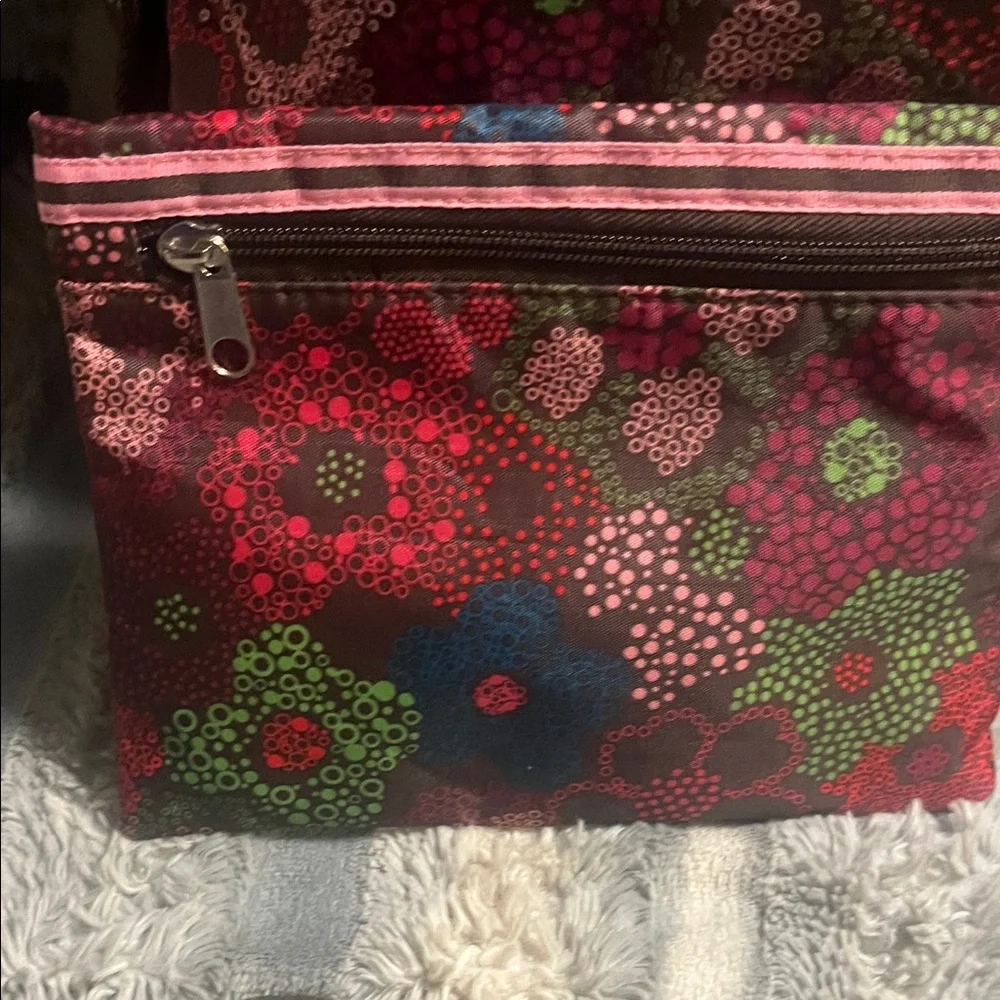 Floral Multi-Color Tote Bag Set - Picture 4 of 7